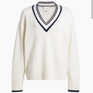 NWT Reformation Jadey Oversized Cashmere V-Neck Sweater